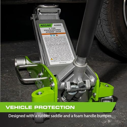 ARCAN Tools 3-Ton Quick Rise Aluminum Floor Jack with Dual Pump Pistons I786