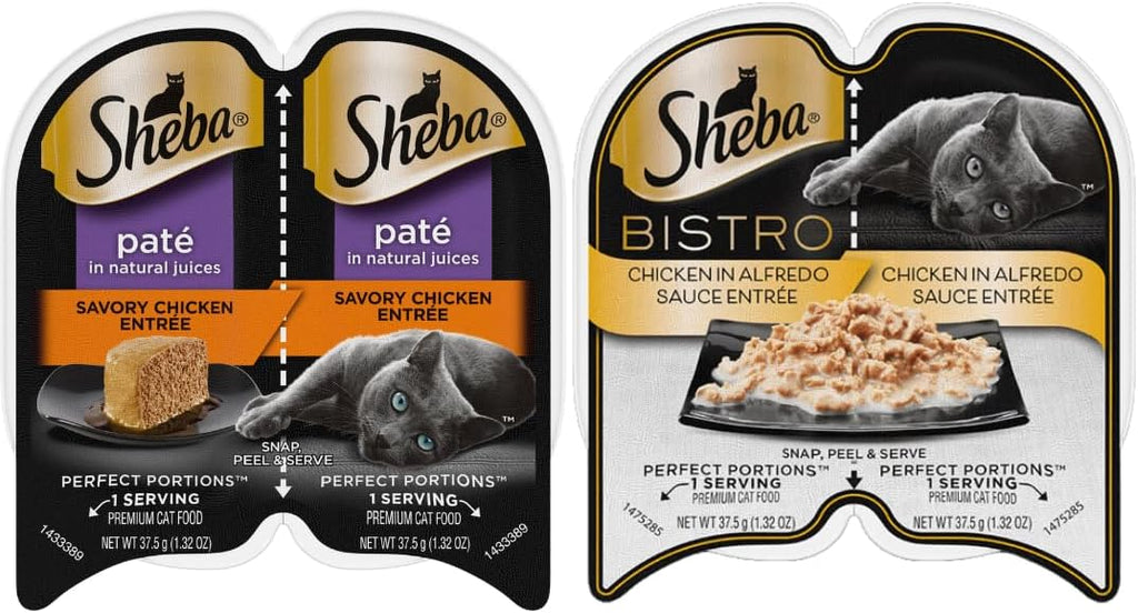 LarasBundle Sheba Cat Food Wet Variety Pack, 24 Servings I205941