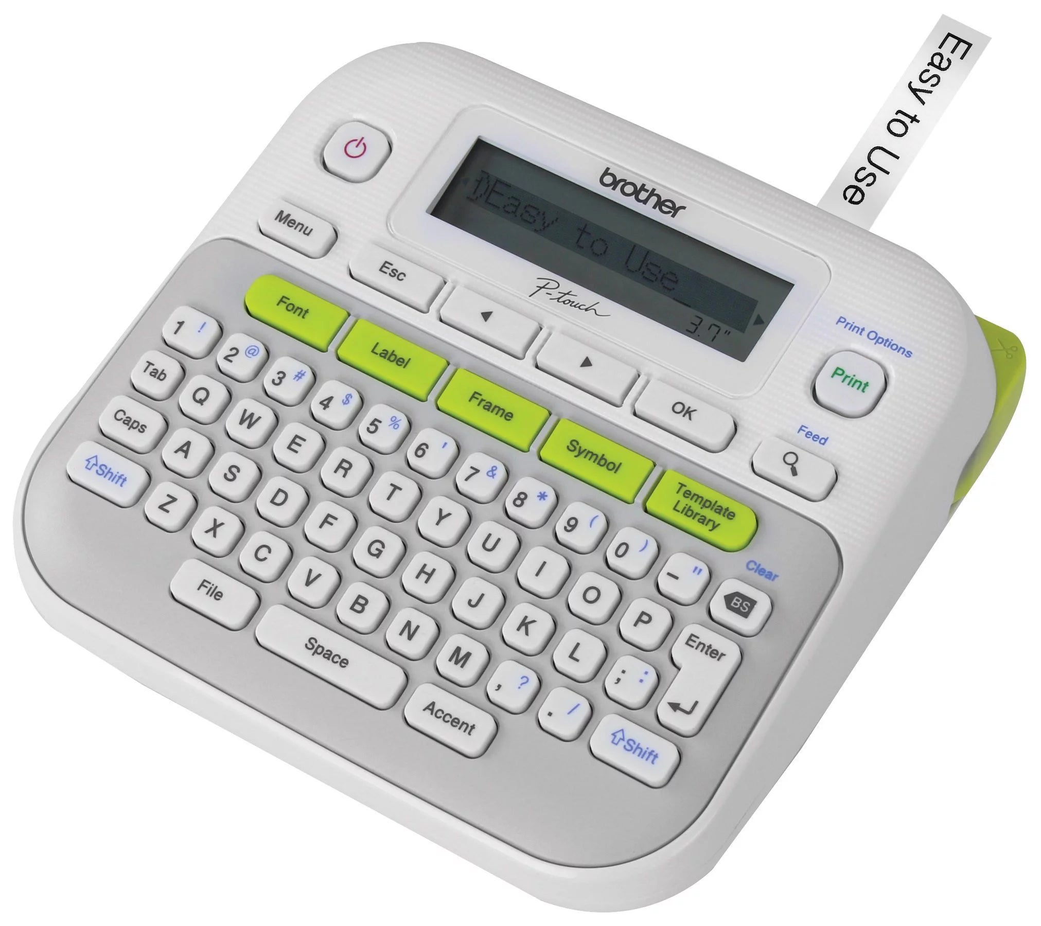 Brother P-touch PT-D210 Label Maker, White E49625