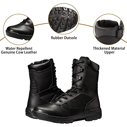 Men's Military Tactical Boots with Zipper Z45530