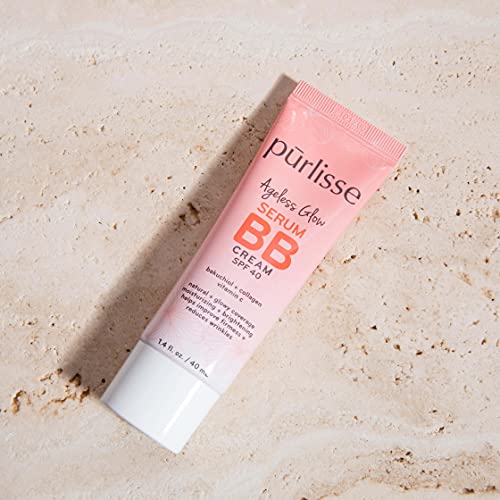 purlisse Ageless Glow Serum BB Cream SPF 40 Light 1.4oz X355931