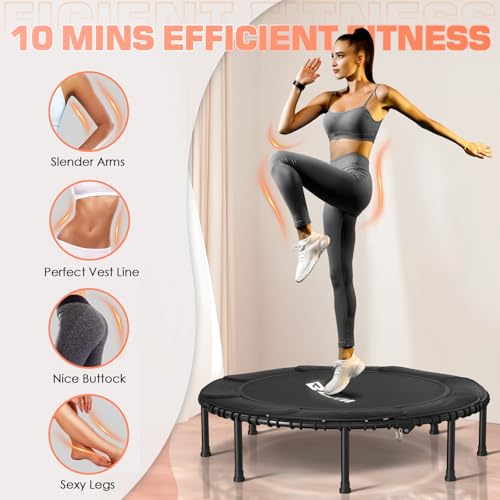 BCAN Foldable Mini Trampoline for Kids and Adults, 40/48 Inch F9667