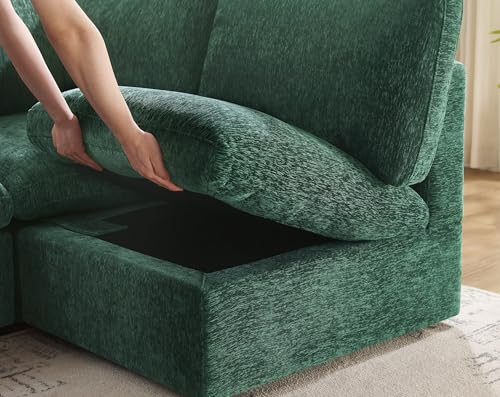 Modular Sectional Sofa with Ottoman for Small Apartments U669203