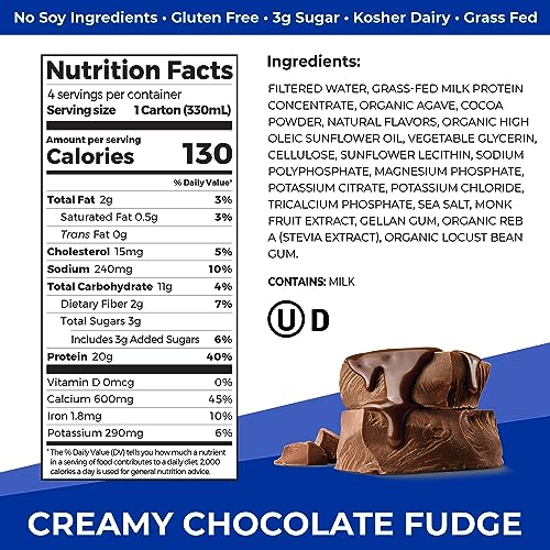 Orgain Clean Protein Shake, Vanilla Bean, 20g Whey, 11 Fl Oz (Pack of 12) L4233