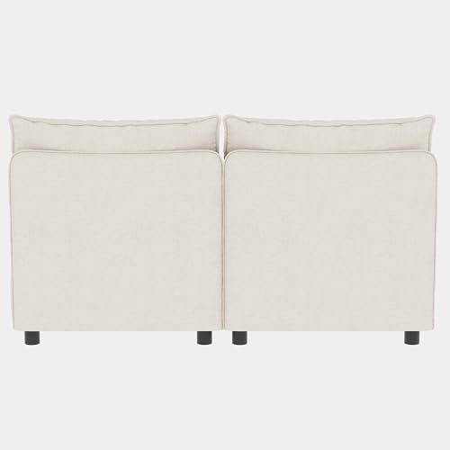 Oversized Modular Sectional Sofa with Movable Ottomans, U-Shaped Chenille J2923
