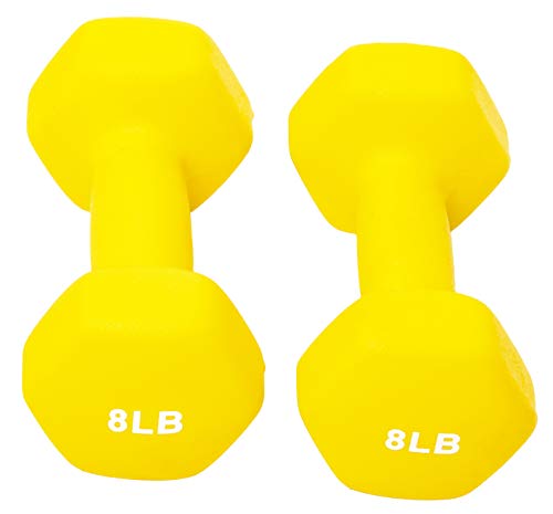 BalanceFrom Set of 2 Neoprene Coated Dumbbell Weights I807404