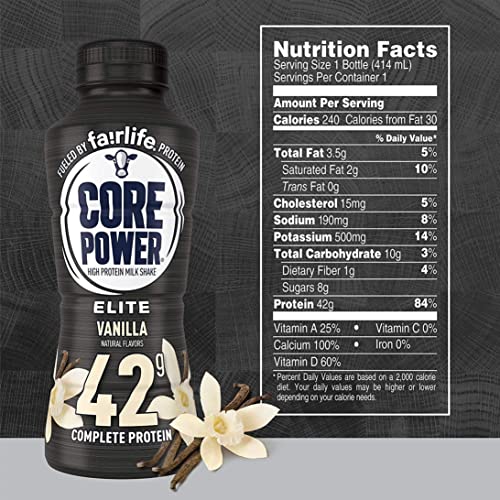 Fairlife Core Power High Protein Milk Shake, Chocolate, 14 fl oz, 6 Pack Z6709