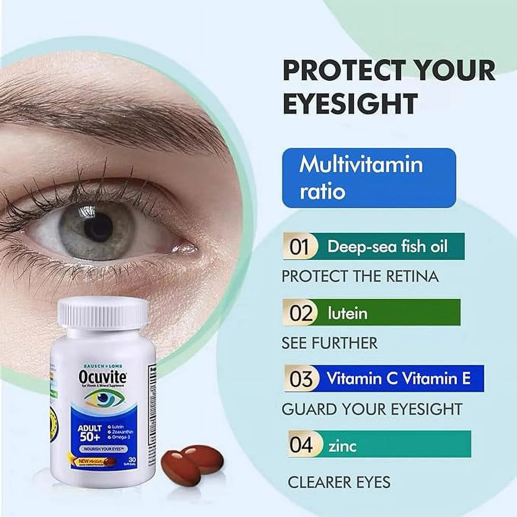 O-Cuvite Adult 50+ Eye Vitamin & Mineral Supplement, 150 Softgels Z157