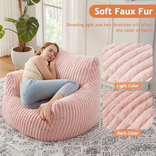 Giant Bean Bag Chair with Filling and Armrests for Adults Teens P241564