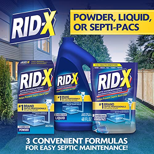 Rid-X Septic System Treatment Dual Action Septi-Pacs, 3-Month Supply S589