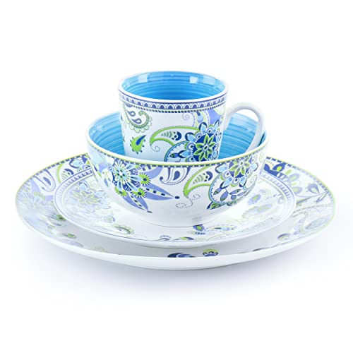 Elama Spring Bloom 16 Piece Porcelain Dinnerware Set D166
