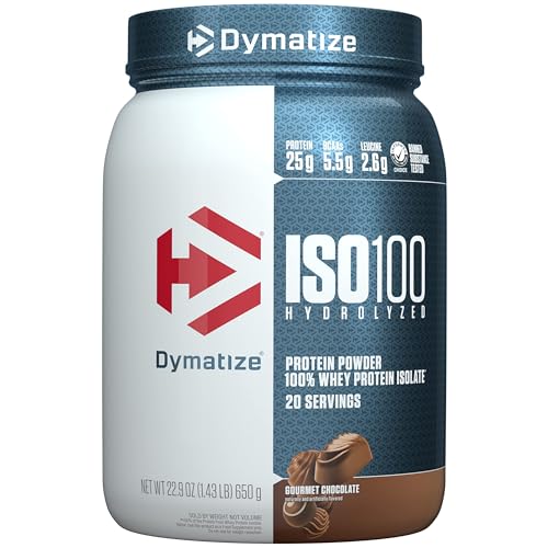 Dymatize ISO100 Whey Protein Powder, Cookies & Cream, 20 Servings E355002