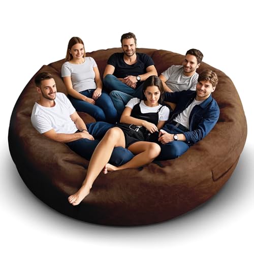 Bean Bag Chair for Adults 3FT, Soft Removable Cover, Light Gray M535251