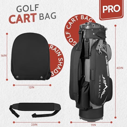 14-Way Golf Cart Bag Pro with Full Length Divider Top and Rain Cover S779890