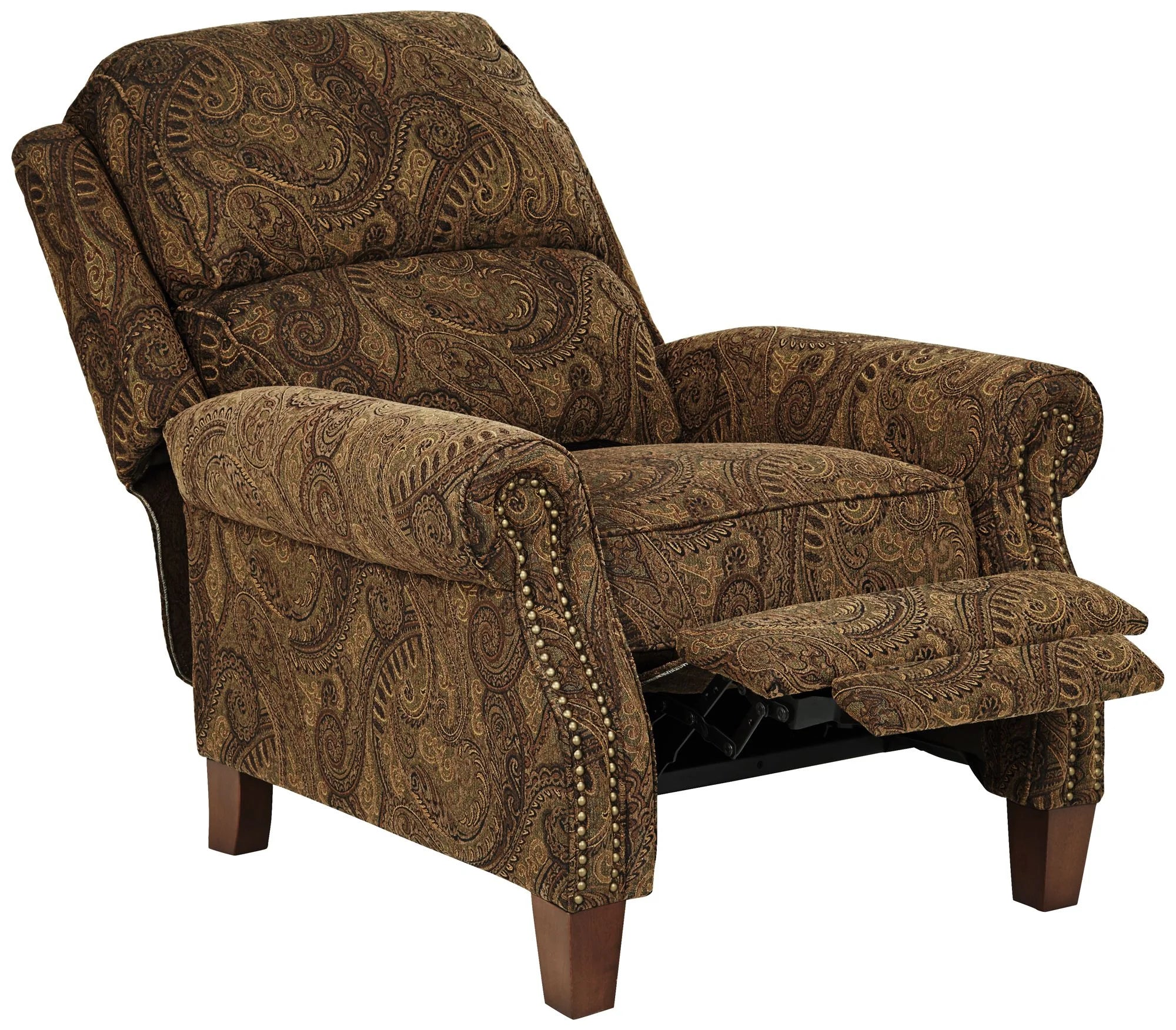 Kensington Hill Beaumont Warm Brown Paisley Fabric Recliner Chair K88903