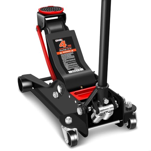 DNA MOTORING Floor Jack 3 Ton Low Profile Heavy Duty Hydraulic Car Jack, Black T11604