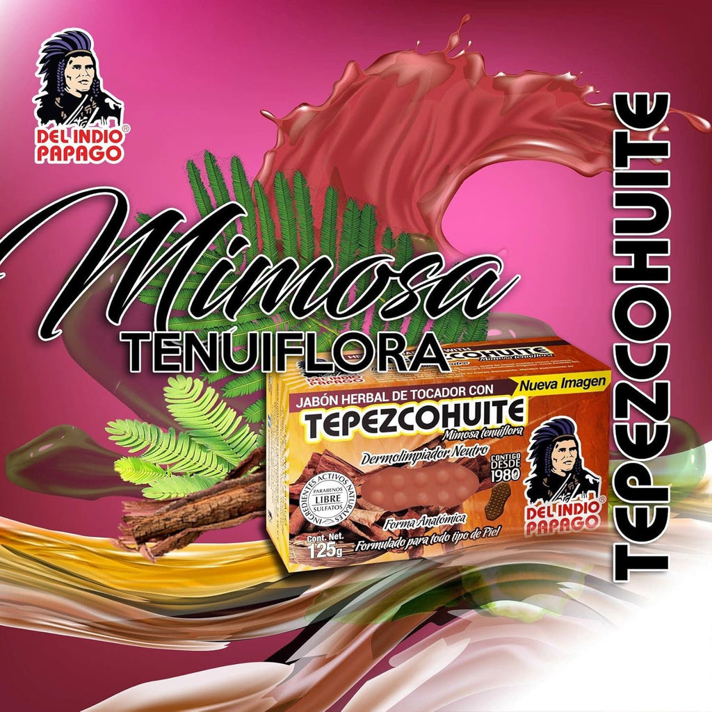 Del Indio Papago Neutral Soap with Tepezcohuite 125g 5 Pack U481651