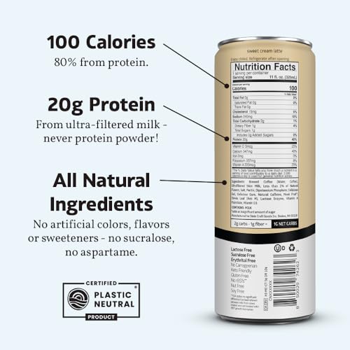 Slate Milk High Protein Dark Chocolate Shake, Lactose Free, 11 fl oz, 12 Cans C31569