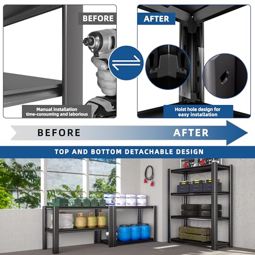 Heavy Duty Garage Shelving Unit 5-Tier Metal Storage Rack U725310