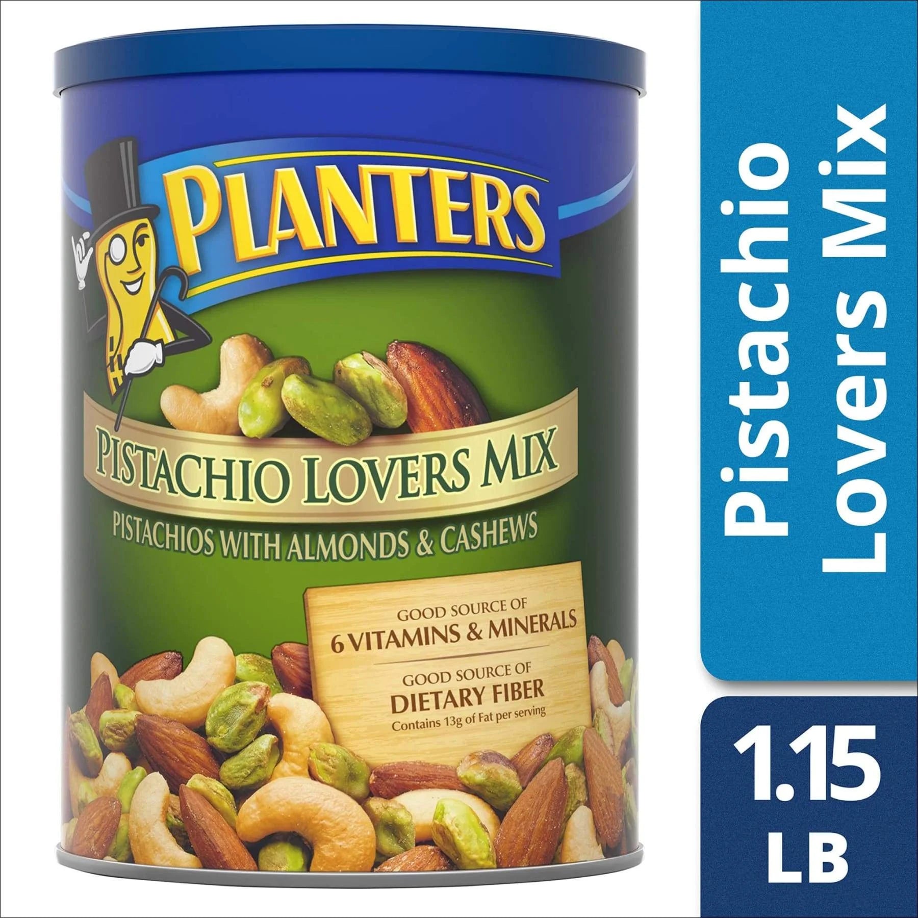 Planters Deluxe Pistachio Mix, 18.5 oz Resealable Container J472