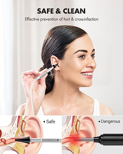 Anykit Digital Otoscope with Gyroscope, 4.5" Screen, Ear Wax Removal Tool C80173