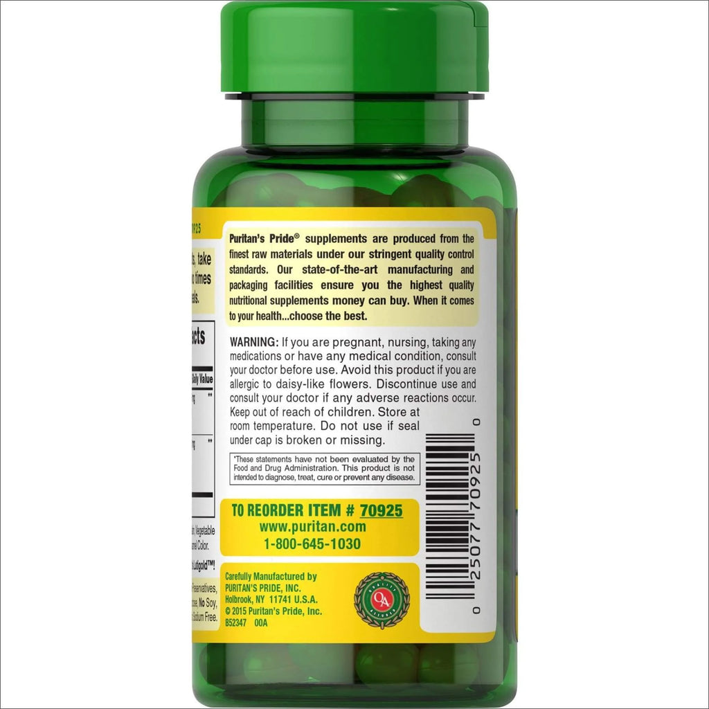 Puritan's Pride Herbavision with Lutein and Bilberry, 240 Softgels N4629
