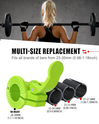 Barbell Clips 1 inch Quick Release Weight Clamps Adjustable Q520
