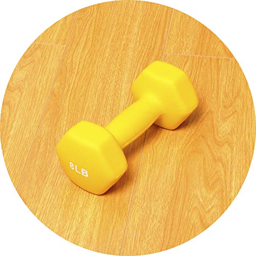 BalanceFrom Set of 2 Neoprene Coated Dumbbell Weights I807404