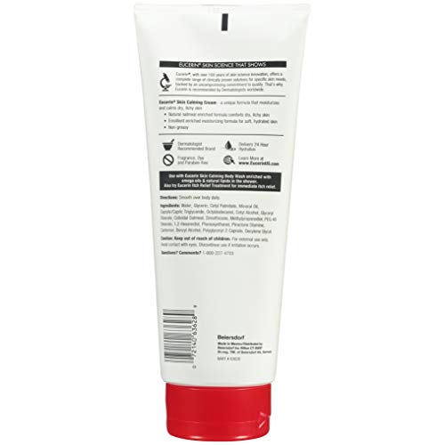 Eucerin Skin Calming Cream Full Body Lotion for Dry, Itchy Skin, 14 oz. Tube W447011