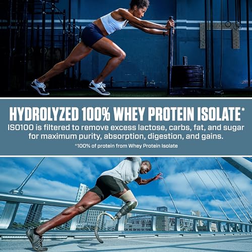 Dymatize ISO100 Whey Protein Powder, Cookies & Cream, 20 Servings E355002