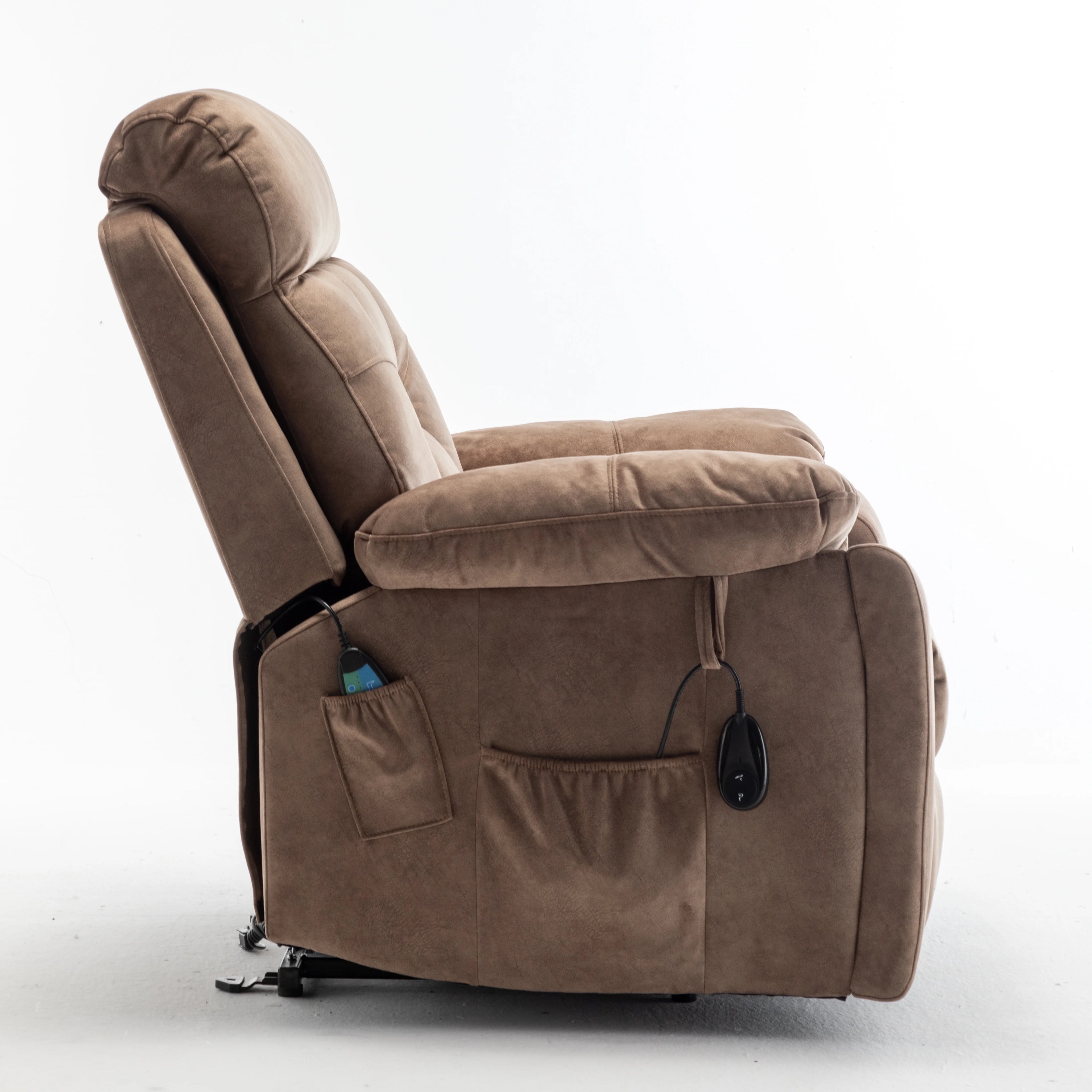 Legahome Power Lift Recliner Chair for Elderly with Heat and Massage, Dark Brown T270145