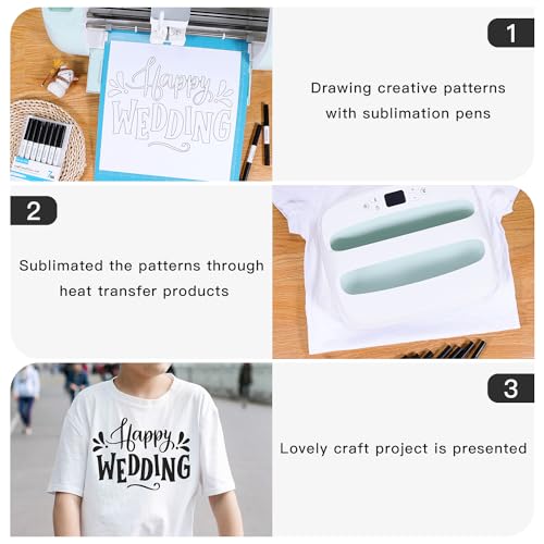 REALIKE Variety Pens for Cricut Maker 3/Maker/Explore 3/Air 2/Air, Black Pens Set of 7 Q28769