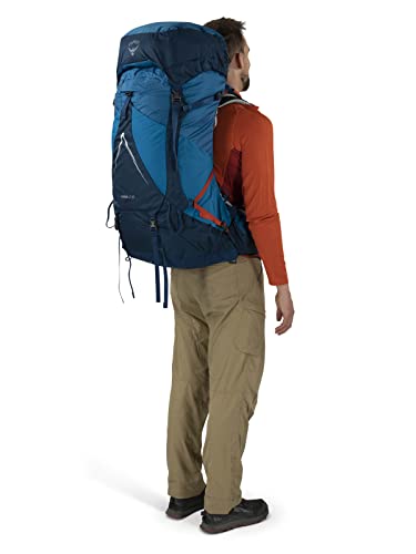 Osprey Atmos AG LT 65L Men's Backpacking Backpack, Black, L/XL Y592