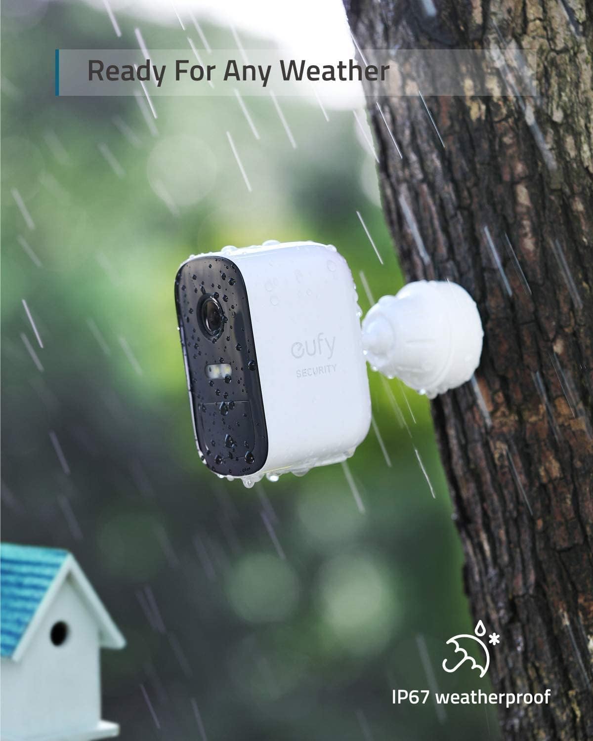 eufy Security eufyCam 2C 2-Cam Kit Wireless Home Security System, 1080p HD, Night Vision T4800