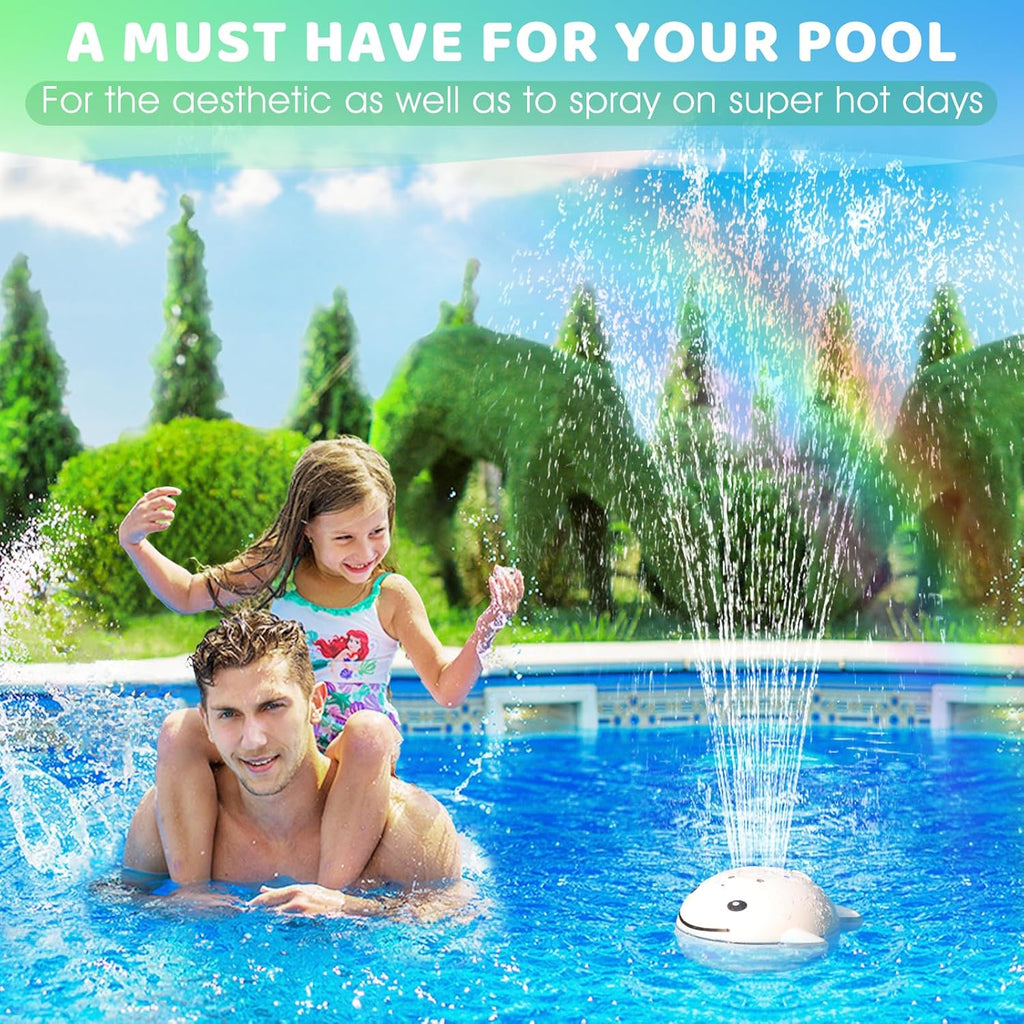 Floating Pool Fountain with Lights and Remote S569402
