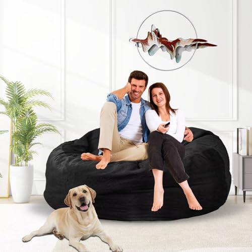 Bean Bag Chair for Adults 3FT, Soft Removable Cover, Light Gray M535251