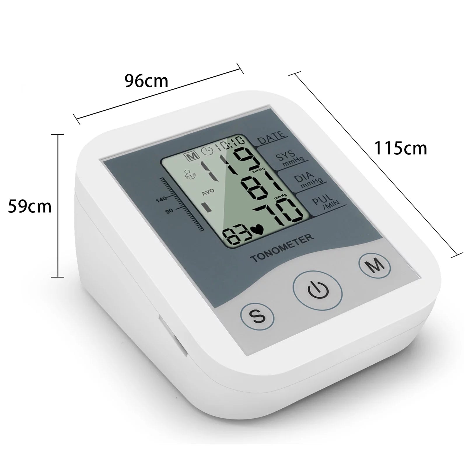 Htovila Arm Sphygmomanometer Digital LCD Blood Pressure Monitor R205