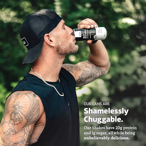 Slate Milk High Protein Dark Chocolate Shake, Lactose Free, 11 fl oz, 12 Cans C31569