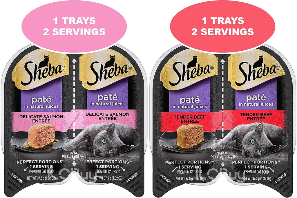 Sheba Perfect Portions Cat Food Variety Bundle with Toy and Booklet P139425