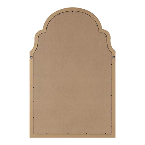 Kate and Laurel Holbrook Glam Framed Arch Fabric Pinboard, 24 x 36, Gold V337