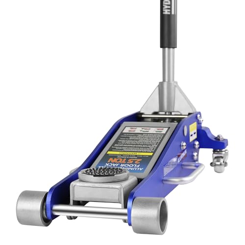 Pvillez Floor Jack, Heavy Duty Hydraulic Low Profile Steel Racing Jack, 2 Ton Capacity Blue H10635