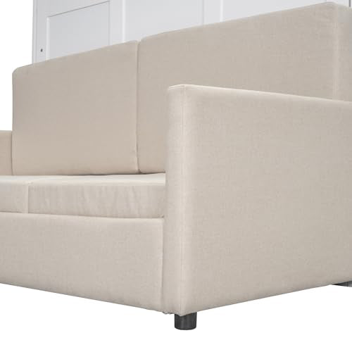 Ball & Cast Murphy Bed Queen Size with Cushion, White B692