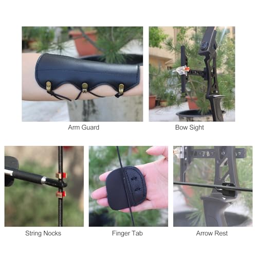 D&Q 58" Takedown Recurve Bow and Arrow Set for Adults Beginners, Right Hand T585