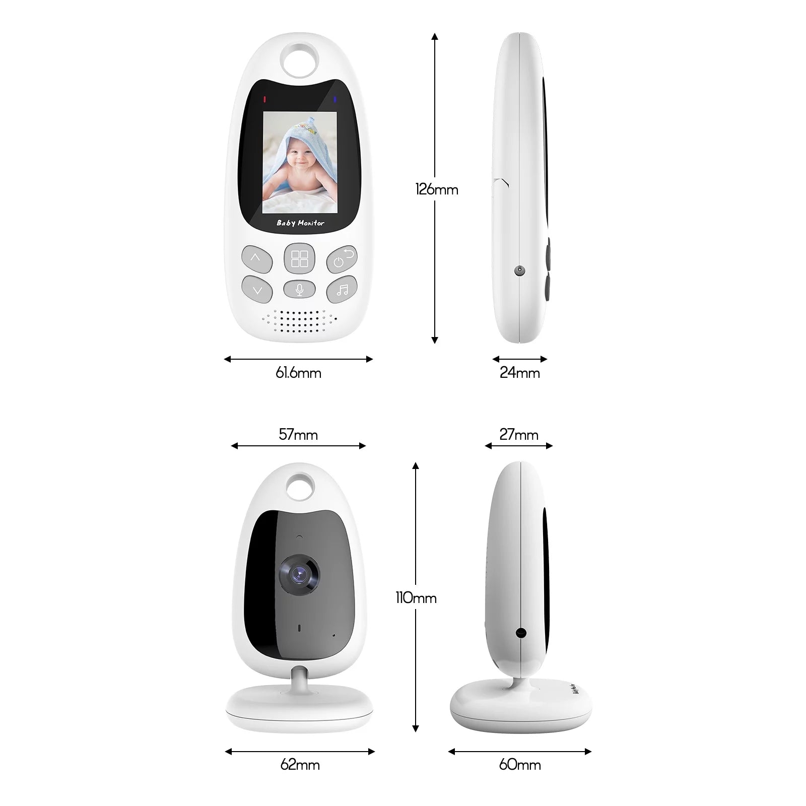 2.0" LCD Wireless Digital Video Monitor with Music D21421