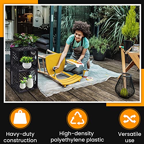 Black Milk Crate 11" x 13" x 13", Pack of 2 O255