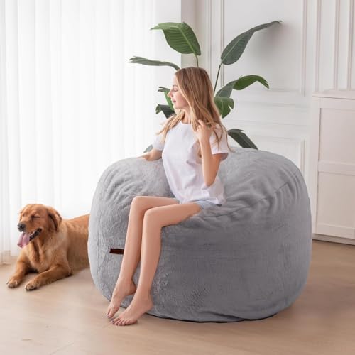 MAXYOYO Giant Bean Bag Chair Bed for Adults, Convertible Floor Sofa G466