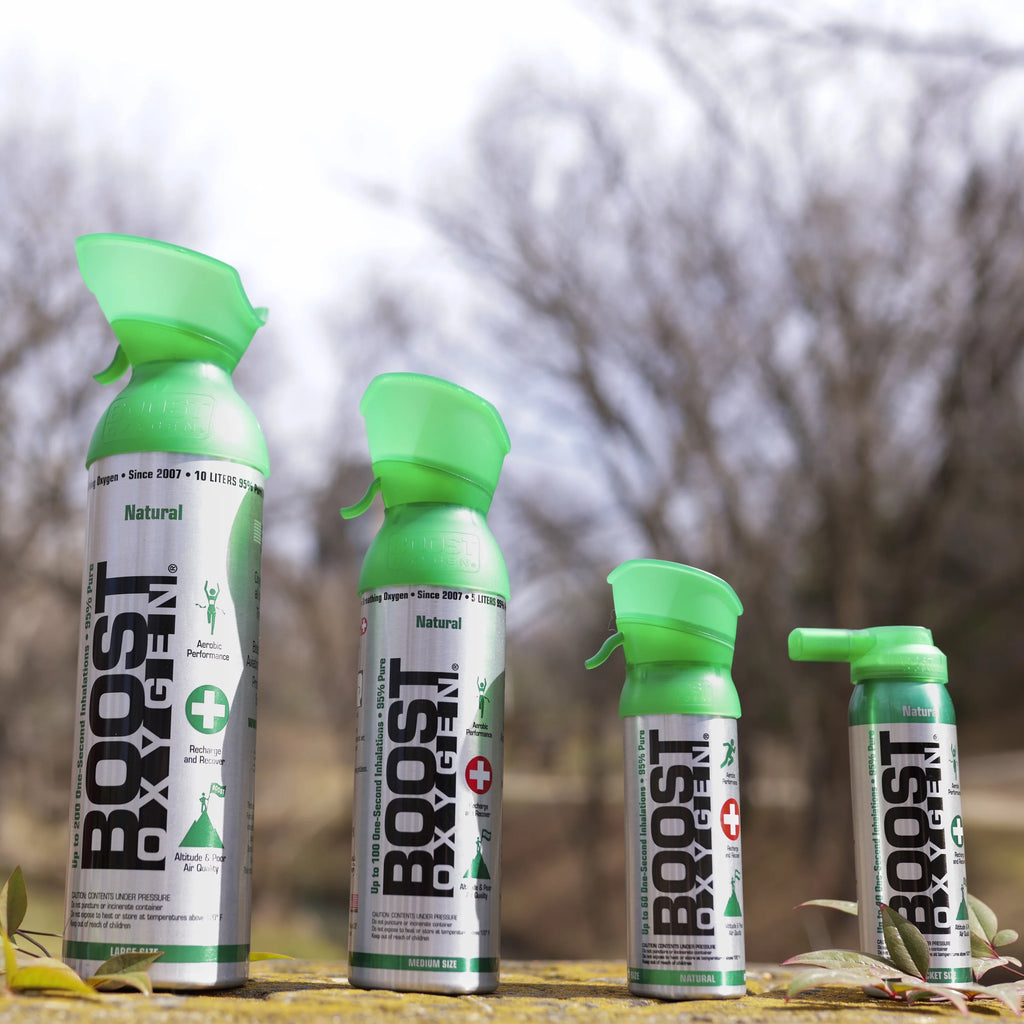 Boost Oxygen Natural Portable 5 Liter Pure Oxygen Canister, Flavorless 2 Pack T12693