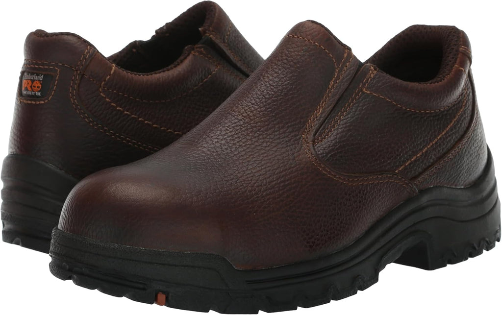 Timberland PRO Men's Titan Slip On Alloy Safety Toe Work Shoe, Camel Brown, 10.5 Z8468