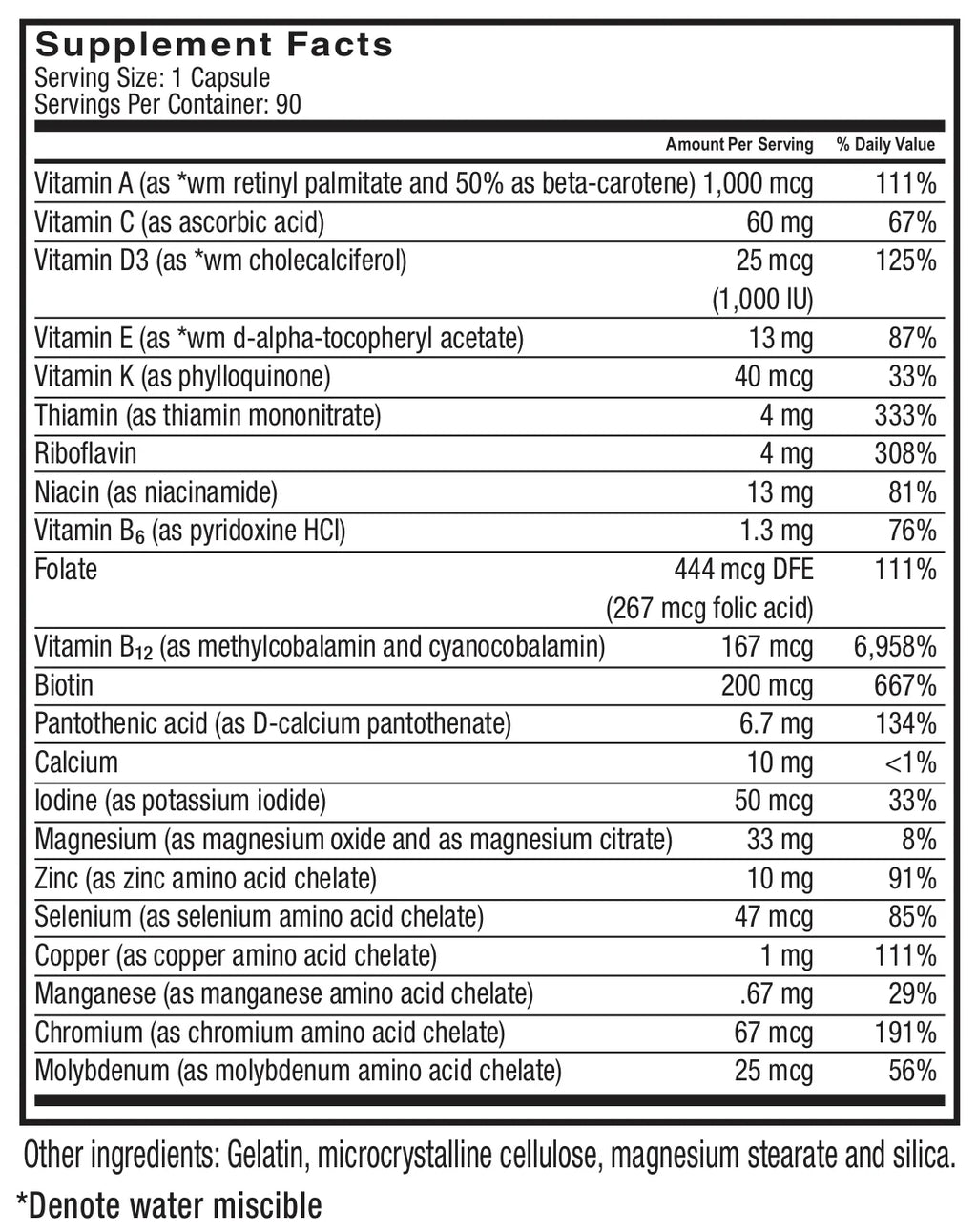 Celebrate Vitamins Bariatric Multivitamin without Iron Capsules, 90 Count Z117424