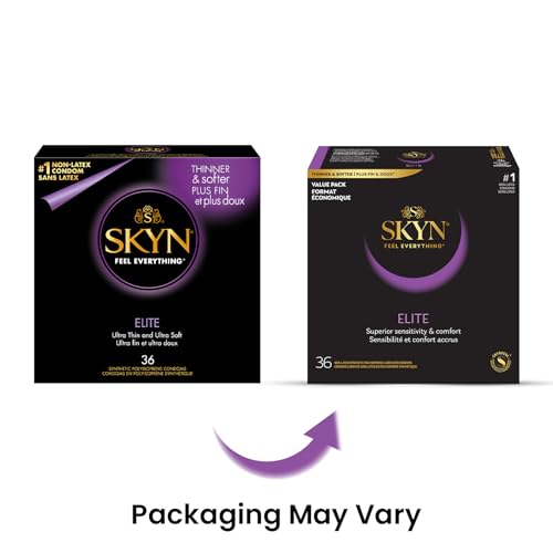 SKYN Elite Condoms, Ultra-Thin, Lubricated, Latex-Free, 36 Count V445